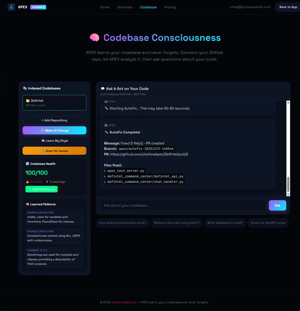 APEX AutoFix Complete - Click to enlarge